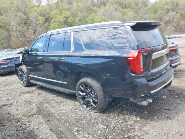 Salvage 2024 Gmc Yukon Xl Denali in Black