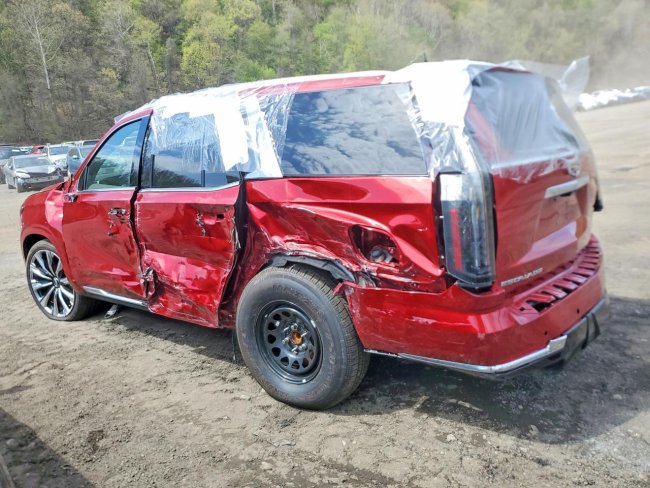 Salvage 2025 Cadillac Escalade Premium Luxury in Red