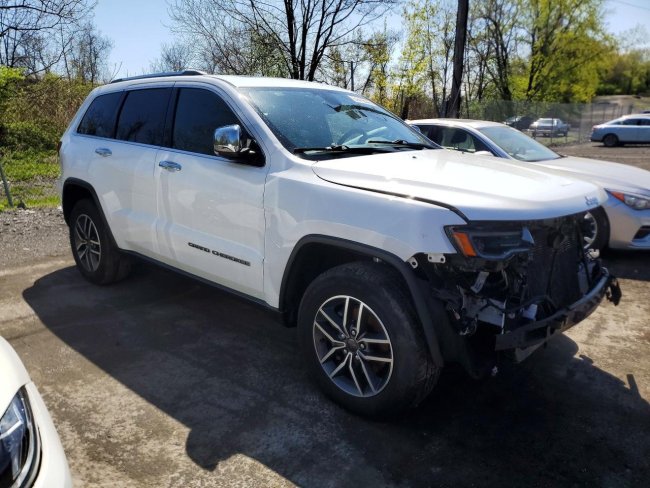 Salvage 2020 Jeep Grand Cherokee Limited in White