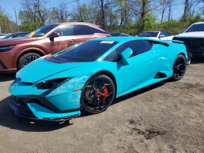 Salvage 2024 Lamborghini Huracan Tecnica in Blue