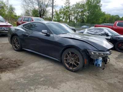 Salvage 2024 Ford Mustang  in Black