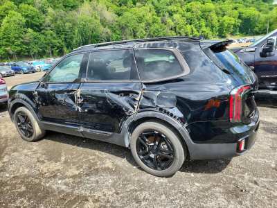 Salvage 2025 Kia Telluride Ex X-line in Black