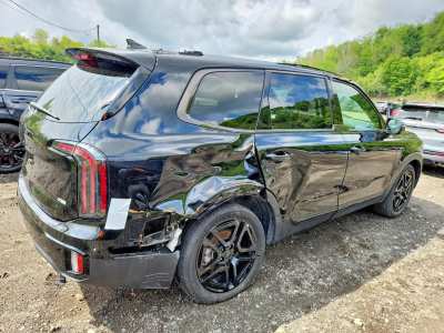 Salvage 2025 Kia Telluride Ex X-line in Black
