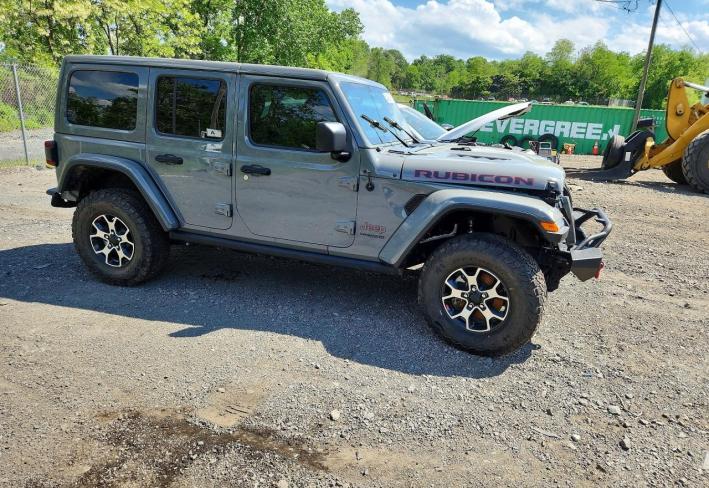 Salvage 2022 Jeep Wrangler Unlimited Rubicon in Gray