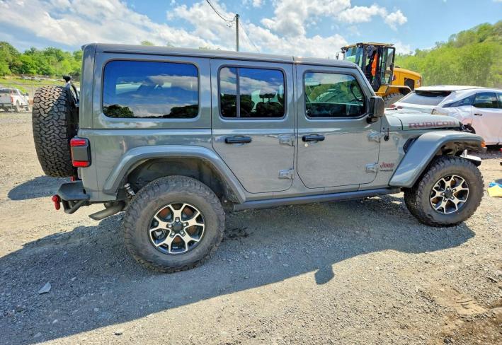 Salvage 2022 Jeep Wrangler Unlimited Rubicon in Gray