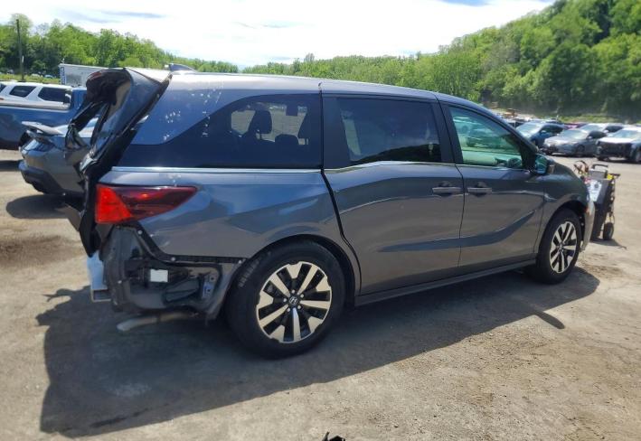Salvage 2025 Honda Odyssey Exl in Gray