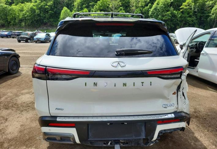 Salvage 2025 Infiniti Qx60 Autograph in White