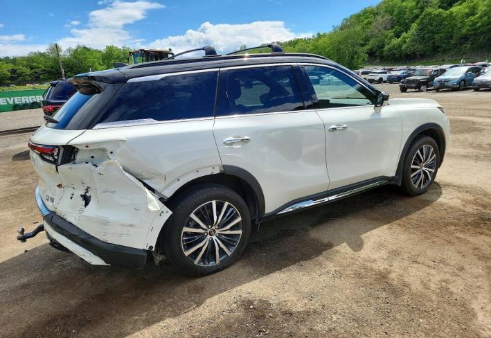 Salvage 2025 Infiniti Qx60 Autograph in White