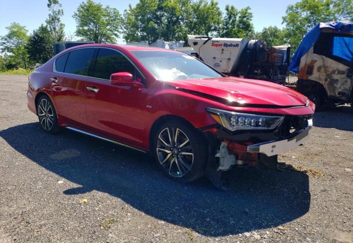 Salvage 2020 Acura Rlx Hybrid Advance in Бордовый