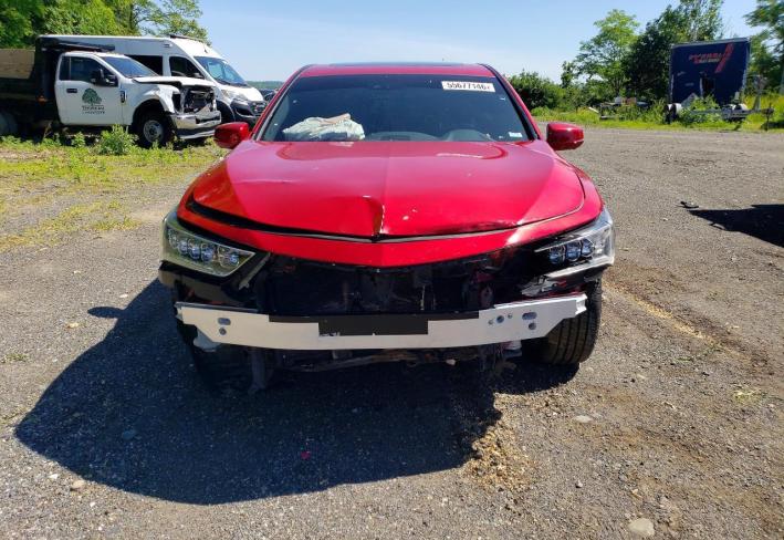 Salvage 2020 Acura Rlx Hybrid Advance in Бордовый
