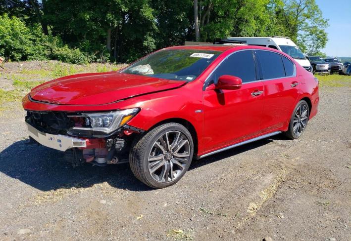 Salvage 2020 Acura Rlx Hybrid Advance in Бордовый
