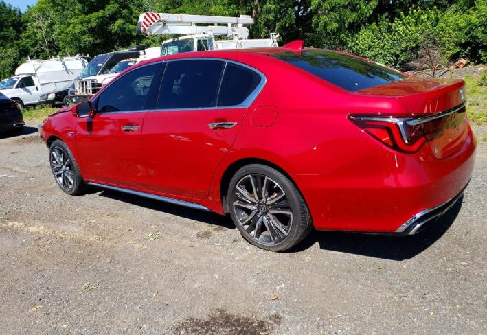 Salvage 2020 Acura Rlx Hybrid Advance in Бордовый