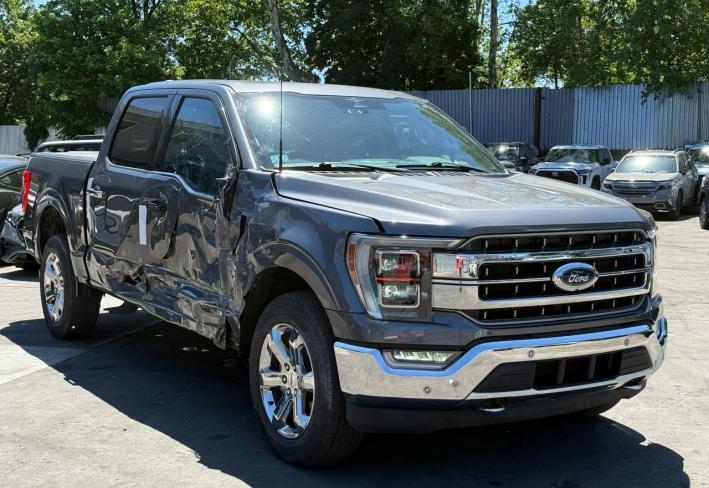 Salvage 2023 Ford F150 Lariat in Gray