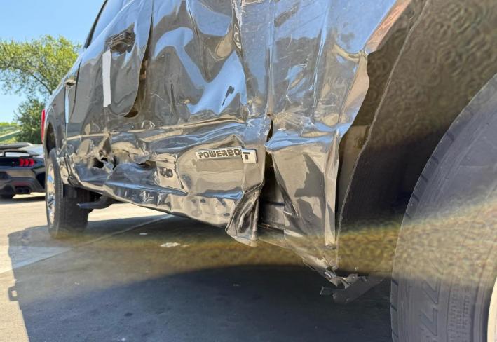 Salvage 2023 Ford F150 Lariat in Gray