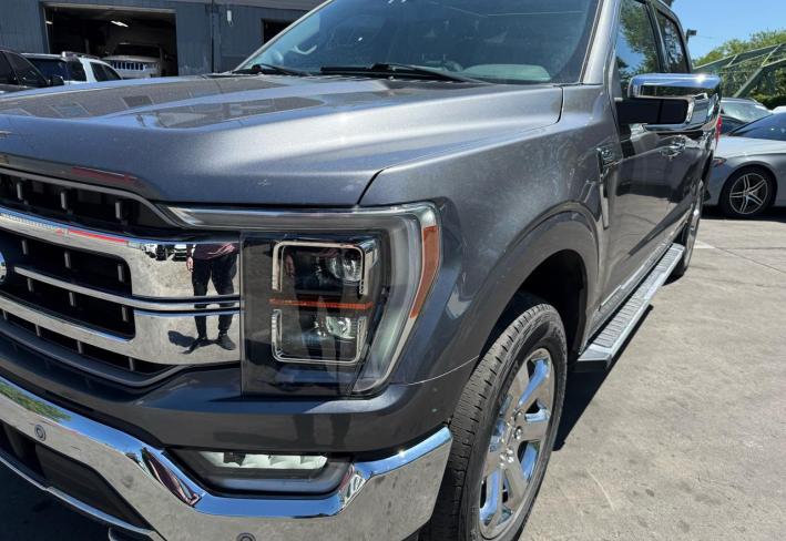Salvage 2023 Ford F150 Lariat in Gray