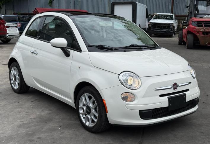 Salvage 2012 Fiat 500 C Pop in White