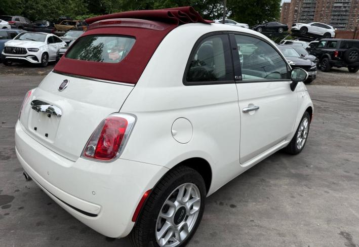 Salvage 2012 Fiat 500 C Pop in White