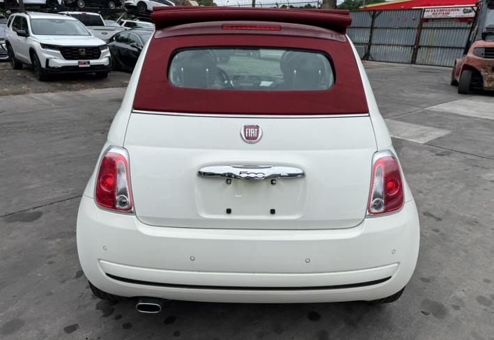 Salvage 2012 Fiat 500 C Pop in White