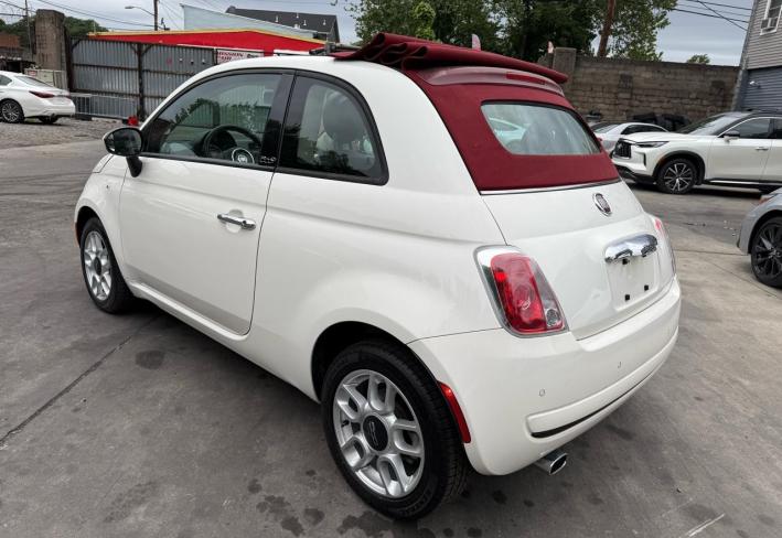 Salvage 2012 Fiat 500 C Pop in White