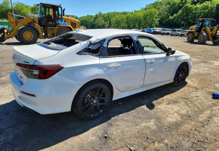 Salvage 2026 Honda Civic Sport in White