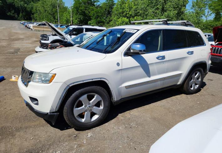Salvage 2011 Jeep Grand Cherokee Overland in White