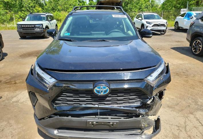 Salvage 2024 Toyota Rav4 Hybrid Xle in Black