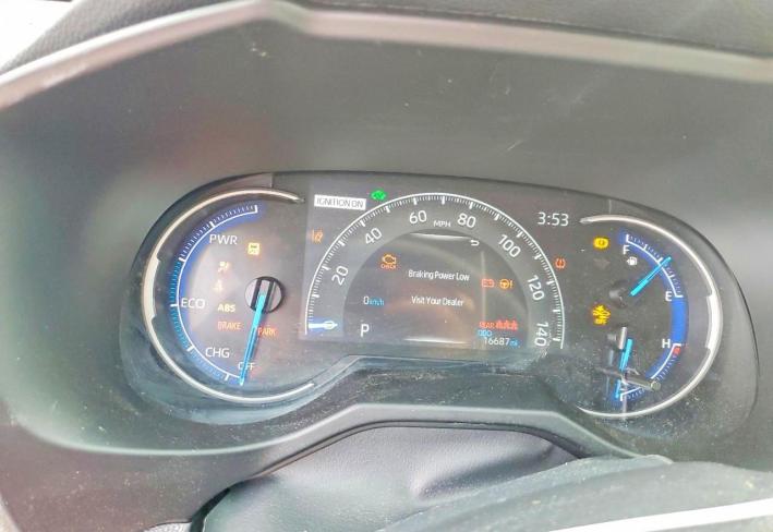 Salvage 2024 Toyota Rav4 Hybrid Xle in Burgundy