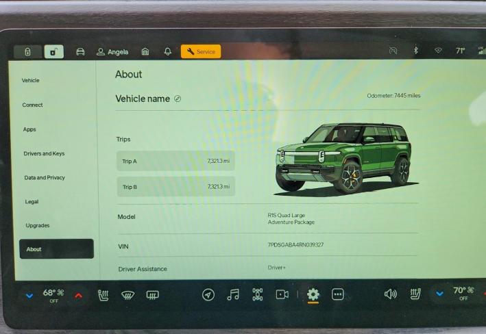 Salvage 2024 Rivian R1s Adventure in Green