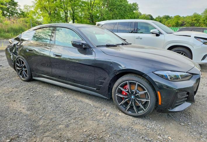Salvage 2025 Bmw I4 M50 in Black