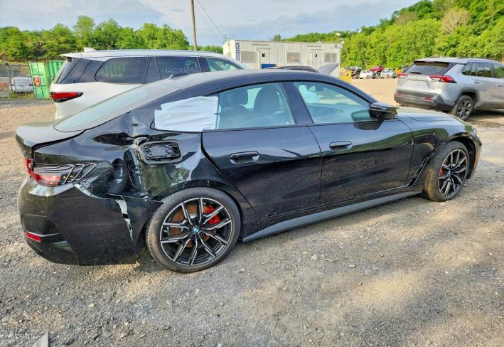 Salvage 2025 Bmw I4 M50 in Black