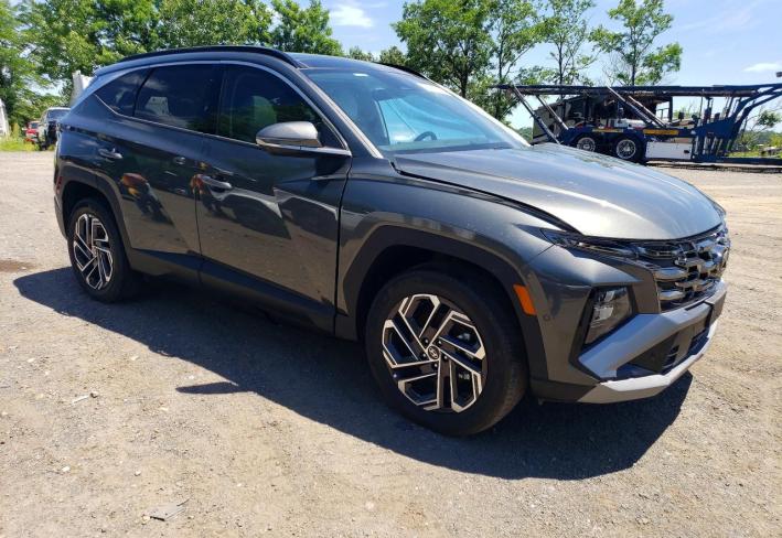 Salvage 2025 Hyundai Tucson Hybrid Limited in Gray
