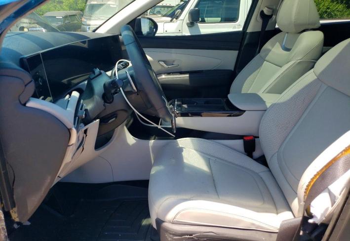 Salvage 2025 Hyundai Tucson Hybrid Limited in Gray