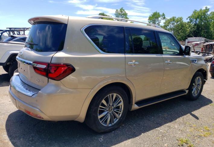Salvage 2023 Infiniti Qx80 Luxe in Gold