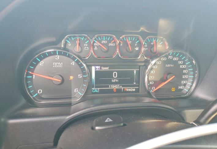 Salvage 2016 Chevrolet Silverado K1500 Lt in Black