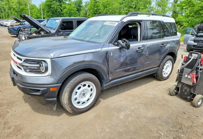 Salvage 2024 Ford Bronco Sport Heritage in Gray