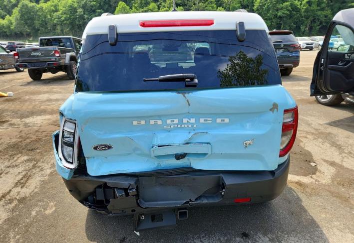 Salvage 2024 Ford Bronco Sport Heritage in Blue