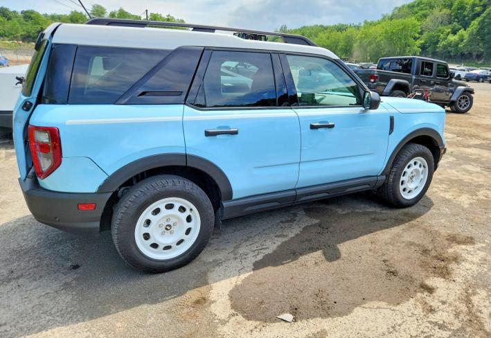 Salvage 2024 Ford Bronco Sport Heritage in Blue