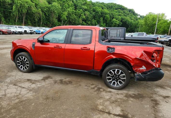 Salvage 2024 Ford Maverick Lariat in Orange