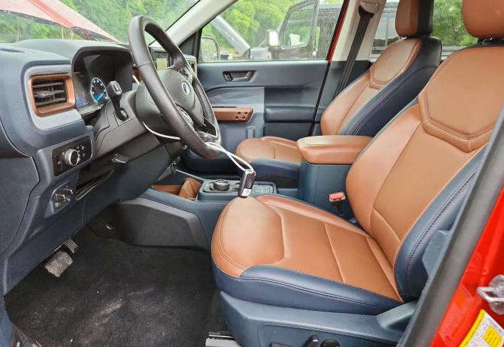 Salvage 2024 Ford Maverick Lariat in Orange