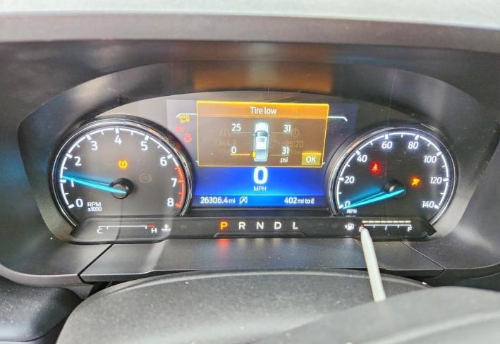 Salvage 2024 Ford Maverick Lariat in Orange