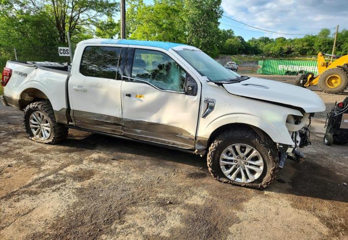 Salvage 2025 Ford F150 King Ranch in White