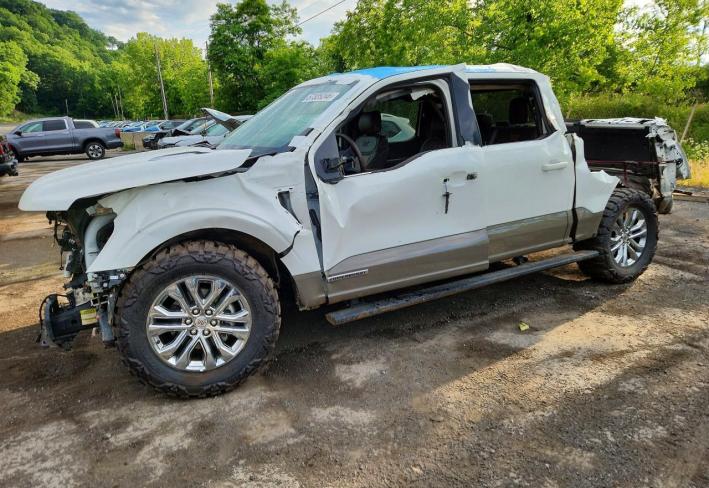 Salvage 2025 Ford F150 King Ranch in White