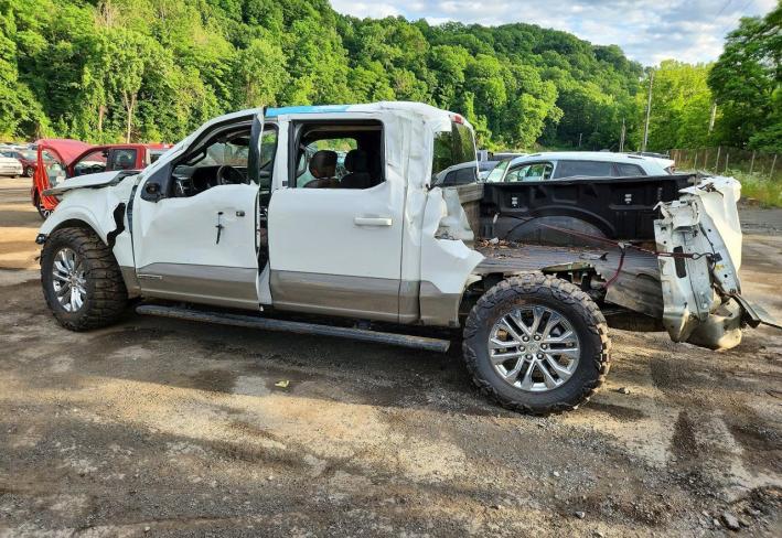 Salvage 2025 Ford F150 King Ranch in White
