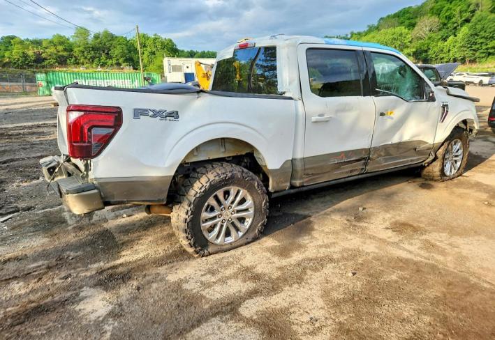 Salvage 2025 Ford F150 King Ranch in White