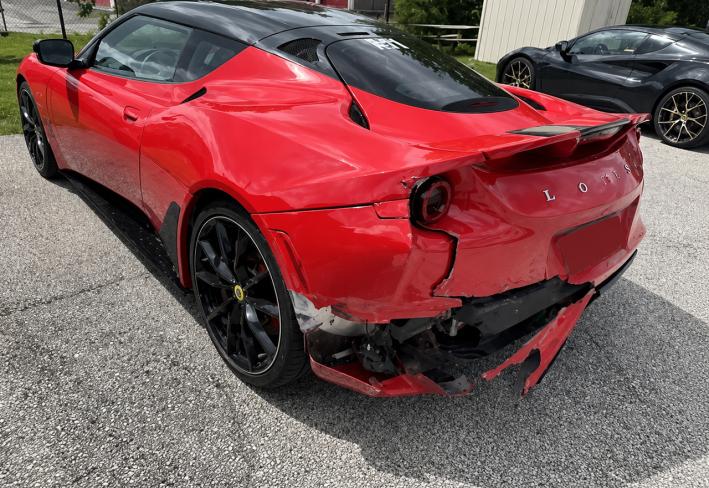 Salvage 2017 Lotus Evora 400 in Red