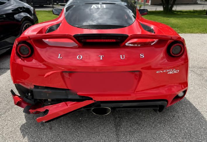 Salvage 2017 Lotus Evora 400 in Red