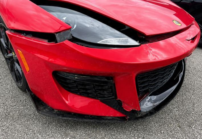 Salvage 2017 Lotus Evora 400 in Red