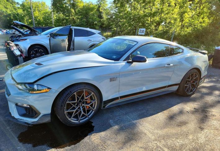 Salvage 2021 Ford Mustang Mach I in Gray