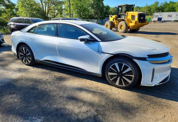 Salvage 2025 Lucid Motors Air Grand Touring in White