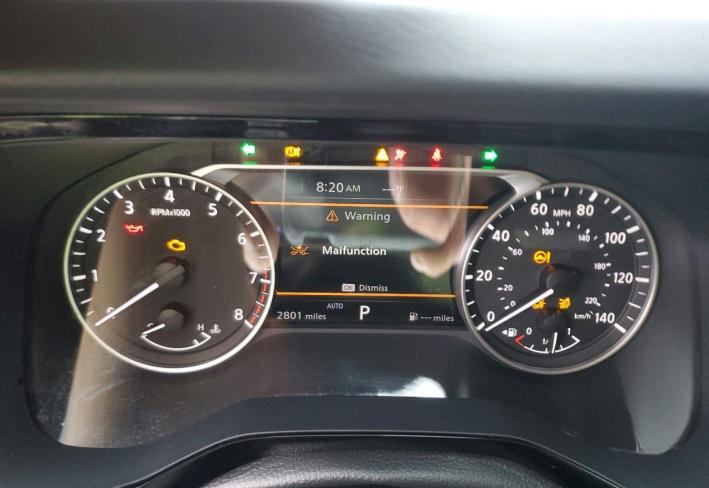 Salvage 2025 Nissan Pathfinder Rock Creek in Black